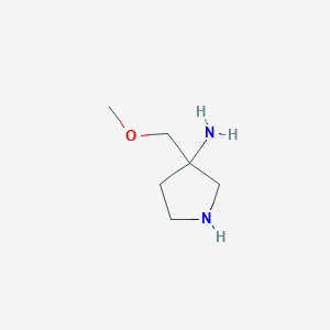 B045158 3-(Methoxymethyl)pyrrolidin-3-amine CAS No. 125033-03-6