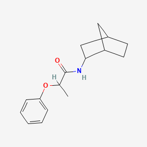 molecular formula C16H21NO2 B4515800 N-bicyclo[2.2.1]hept-2-yl-2-phenoxypropanamide 