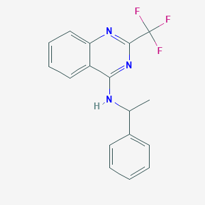 N-(1-phenylethyl)-2-(trifluoromethyl)-4-quinazolinamine