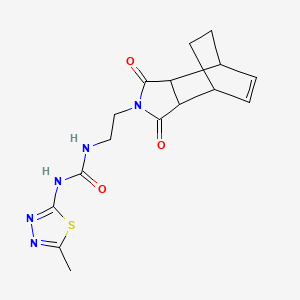 N-[2-(1,3-dioxo-1,3,3a,4,7,7a-hexahydro-2H-4,7-ethanoisoindol-2-yl)ethyl]-N'-(5-methyl-1,3,4-thiadiazol-2-yl)urea