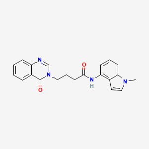 N-(1-methyl-1H-indol-4-yl)-4-(4-oxoquinazolin-3(4H)-yl)butanamide