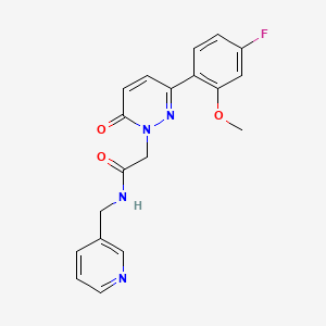 2-[3-(4-fluoro-2-methoxyphenyl)-6-oxo-1(6H)-pyridazinyl]-N~1~-(3-pyridylmethyl)acetamide