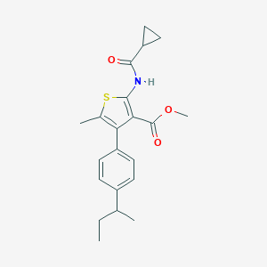 Methyl 4-(4-sec-butylphenyl)-2-[(cyclopropylcarbonyl)amino]-5-methyl-3-thiophenecarboxylate