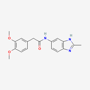 2-(3,4-dimethoxyphenyl)-N-(2-methyl-1H-benzimidazol-5-yl)acetamide