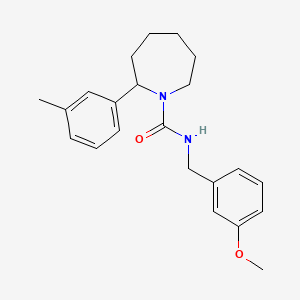 N-[(3-methoxyphenyl)methyl]-2-(3-methylphenyl)azepane-1-carboxamide