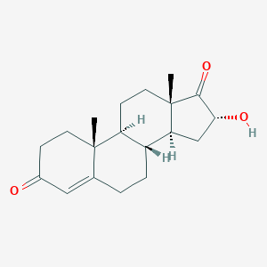 molecular formula C19H26O3 B045159 16α-羟基雄烯二酮 CAS No. 63-02-5