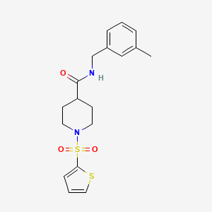 N-(3-methylbenzyl)-1-(2-thienylsulfonyl)-4-piperidinecarboxamide