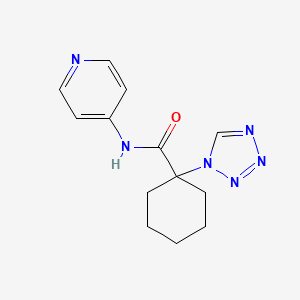 N-(pyridin-4-yl)-1-(1H-tetrazol-1-yl)cyclohexanecarboxamide