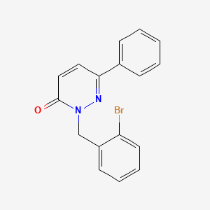 molecular formula C17H13BrN2O B4515921 2-(2-bromobenzyl)-6-phenylpyridazin-3(2H)-one 