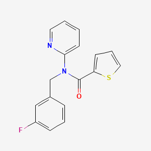 N-[(3-FLUOROPHENYL)METHYL]-N-(PYRIDIN-2-YL)THIOPHENE-2-CARBOXAMIDE