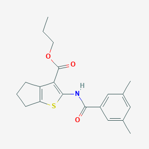 propyl 2-[(3,5-dimethylbenzoyl)amino]-5,6-dihydro-4H-cyclopenta[b]thiophene-3-carboxylate