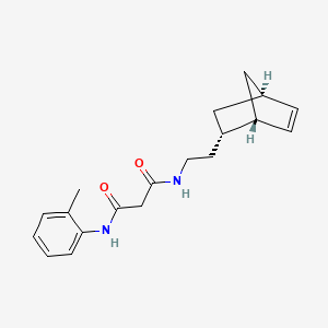 N-{2-[(1S*,2S*,4S*)-bicyclo[2.2.1]hept-5-en-2-yl]ethyl}-N'-(2-methylphenyl)malonamide