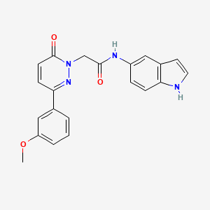 N-(1H-indol-5-yl)-2-(3-(3-methoxyphenyl)-6-oxopyridazin-1(6H)-yl)acetamide