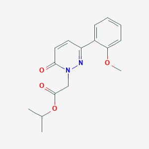 molecular formula C16H18N2O4 B4515996 propan-2-yl [3-(2-methoxyphenyl)-6-oxopyridazin-1(6H)-yl]acetate 