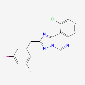 10-chloro-2-(3,5-difluorobenzyl)[1,2,4]triazolo[1,5-c]quinazoline