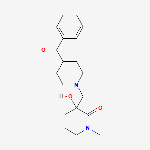 3-[(4-Benzoylpiperidin-1-yl)methyl]-3-hydroxy-1-methylpiperidin-2-one