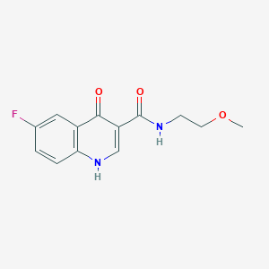 6-fluoro-4-hydroxy-N-(2-methoxyethyl)quinoline-3-carboxamide