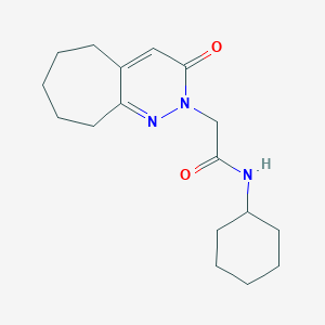 N-cyclohexyl-2-(3-oxo-3,5,6,7,8,9-hexahydro-2H-cyclohepta[c]pyridazin-2-yl)acetamide