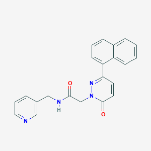 2-[3-(1-naphthyl)-6-oxo-1(6H)-pyridazinyl]-N~1~-(3-pyridylmethyl)acetamide