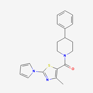 1-{[4-methyl-2-(1H-pyrrol-1-yl)-1,3-thiazol-5-yl]carbonyl}-4-phenylpiperidine