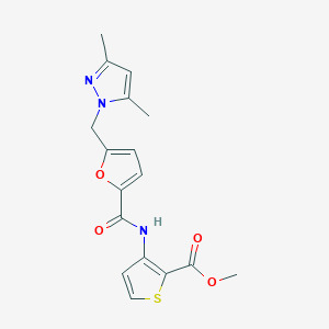 methyl 3-({5-[(3,5-dimethyl-1H-pyrazol-1-yl)methyl]-2-furoyl}amino)-2-thiophenecarboxylate