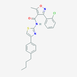N-[4-(4-butylphenyl)-1,3-thiazol-2-yl]-3-(2-chlorophenyl)-5-methyl-1,2-oxazole-4-carboxamide