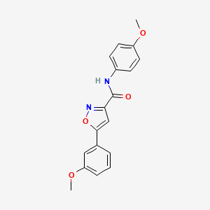 5-(3-methoxyphenyl)-N-(4-methoxyphenyl)-3-isoxazolecarboxamide