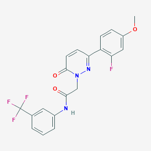 2-[3-(2-fluoro-4-methoxyphenyl)-6-oxo-1(6H)-pyridazinyl]-N-[3-(trifluoromethyl)phenyl]acetamide