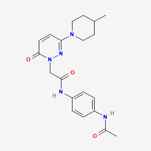 N-[4-(acetylamino)phenyl]-2-[3-(4-methylpiperidin-1-yl)-6-oxopyridazin-1(6H)-yl]acetamide