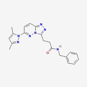 N-benzyl-3-[6-(3,5-dimethyl-1H-pyrazol-1-yl)[1,2,4]triazolo[4,3-b]pyridazin-3-yl]propanamide