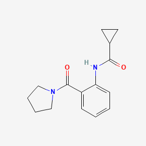 N-[2-(1-pyrrolidinylcarbonyl)phenyl]cyclopropanecarboxamide