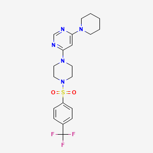 4-(1-piperidinyl)-6-(4-{[4-(trifluoromethyl)phenyl]sulfonyl}-1-piperazinyl)pyrimidine