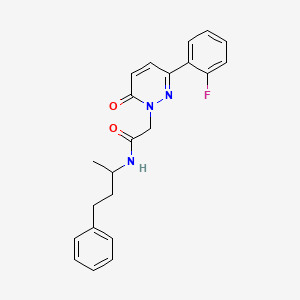 2-[3-(2-fluorophenyl)-6-oxopyridazin-1(6H)-yl]-N-(4-phenylbutan-2-yl)acetamide