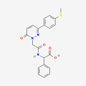 ({[3-[4-(methylthio)phenyl]-6-oxo-1(6H)-pyridazinyl]acetyl}amino)(phenyl)acetic acid