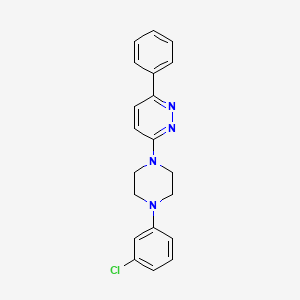 6-[4-(3-Chlorophenyl)piperazinyl]-3-phenylpyridazine