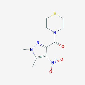 4-({4-nitro-1,5-dimethyl-1H-pyrazol-3-yl}carbonyl)thiomorpholine