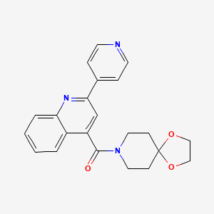 4-(1,4-Dioxa-8-azaspiro[4.5]dec-8-ylcarbonyl)-2-pyridin-4-ylquinoline