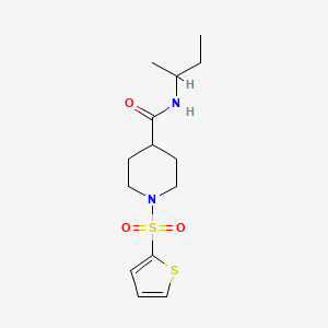 N-(sec-butyl)-1-(2-thienylsulfonyl)-4-piperidinecarboxamide