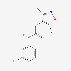 molecular formula C13H13BrN2O2 B4516295 N-(3-bromophenyl)-2-(3,5-dimethyl-4-isoxazolyl)acetamide 