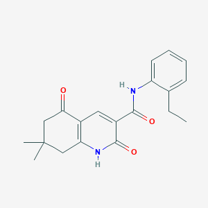 N-(2-ethylphenyl)-7,7-dimethyl-2,5-dioxo-1,2,5,6,7,8-hexahydro-3-quinolinecarboxamide