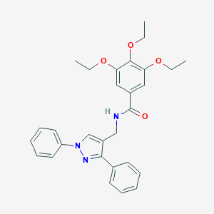 N-[(1,3-diphenyl-1H-pyrazol-4-yl)methyl]-3,4,5-triethoxybenzamide