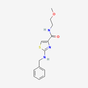 2-(benzylamino)-N-(2-methoxyethyl)-1,3-thiazole-4-carboxamide