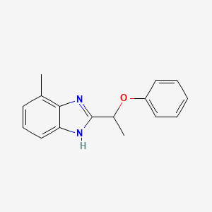 4-methyl-2-(1-phenoxyethyl)-1H-benzimidazole