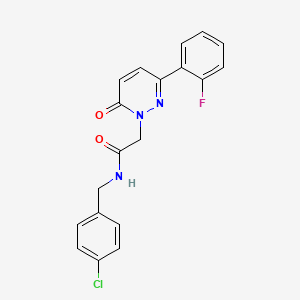 molecular formula C19H15ClFN3O2 B4516363 N-(4-chlorobenzyl)-2-[3-(2-fluorophenyl)-6-oxo-1(6H)-pyridazinyl]acetamide 