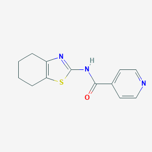 molecular formula C13H13N3OS B451638 N~4~-(4,5,6,7-tetrahydro-1,3-benzothiazol-2-yl)isonicotinamide 
