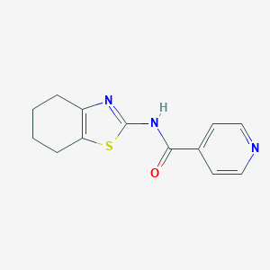 N-(4,5,6,7-tetrahydro-1,3-benzothiazol-2-yl)pyridine-4-carboxamide