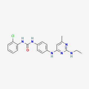 N-(2-chlorophenyl)-N'-(4-{[2-(ethylamino)-6-methyl-4-pyrimidinyl]amino}phenyl)urea