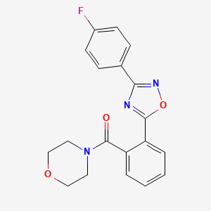 4-{2-[3-(4-fluorophenyl)-1,2,4-oxadiazol-5-yl]benzoyl}morpholine