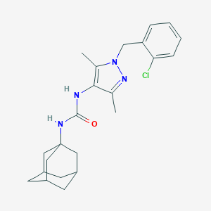 N-(1-adamantyl)-N'-[1-(2-chlorobenzyl)-3,5-dimethyl-1H-pyrazol-4-yl]urea