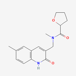 N-[(2-hydroxy-6-methyl-3-quinolinyl)methyl]-N-methyltetrahydro-2-furancarboxamide